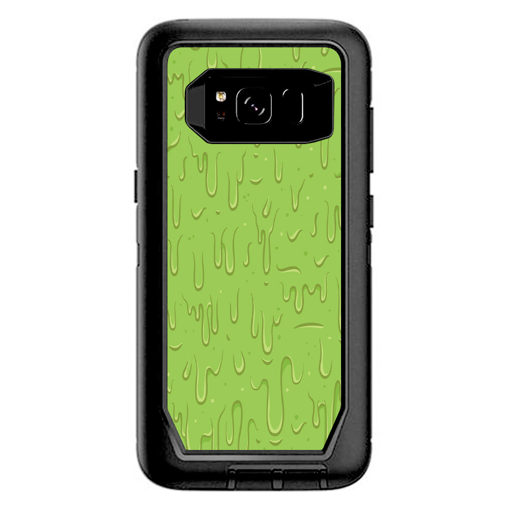  Dripping Cartoon Slime Green Otterbox Defender Samsung Galaxy S8 Skin
