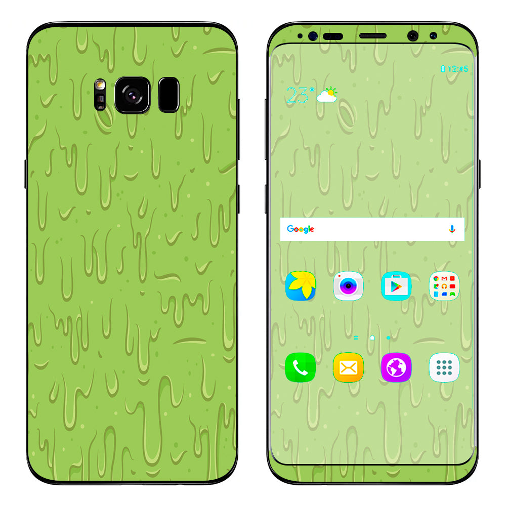  Dripping Cartoon Slime Green Samsung Galaxy S8 Skin