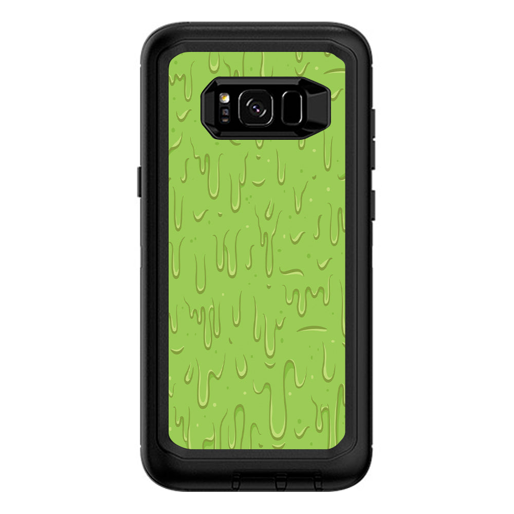  Dripping Cartoon Slime Green Otterbox Defender Samsung Galaxy S8 Plus Skin