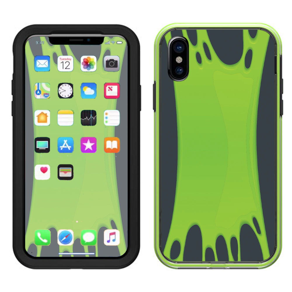  Stretched Slime Green Lifeproof Slam Case iPhone X Skin