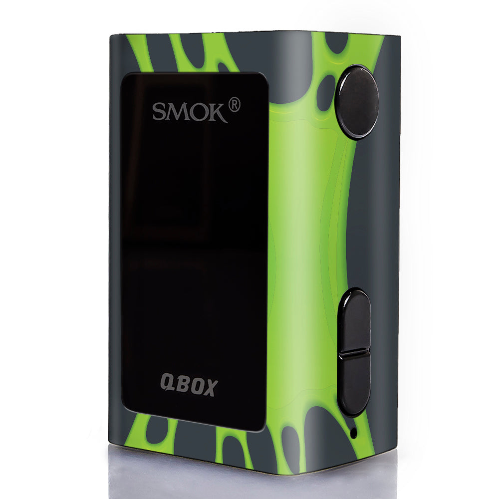  Stretched Slime Green Smok Qbox 50w tc Skin