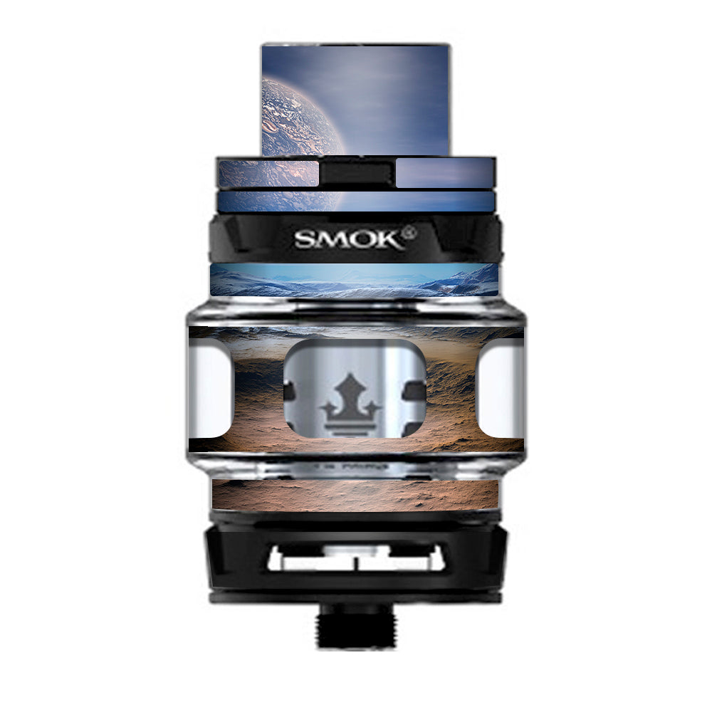  Space Planet Moon Surface Outerspace Prince TFV12 Tank Smok Skin