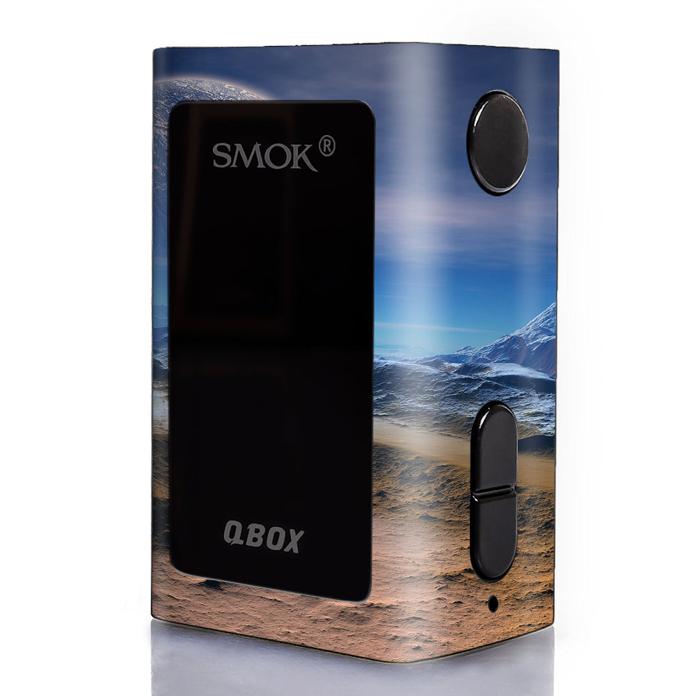 qbox vape Space Planet Moon Surface Outerspace Smok Qbox 50w tc Skin
