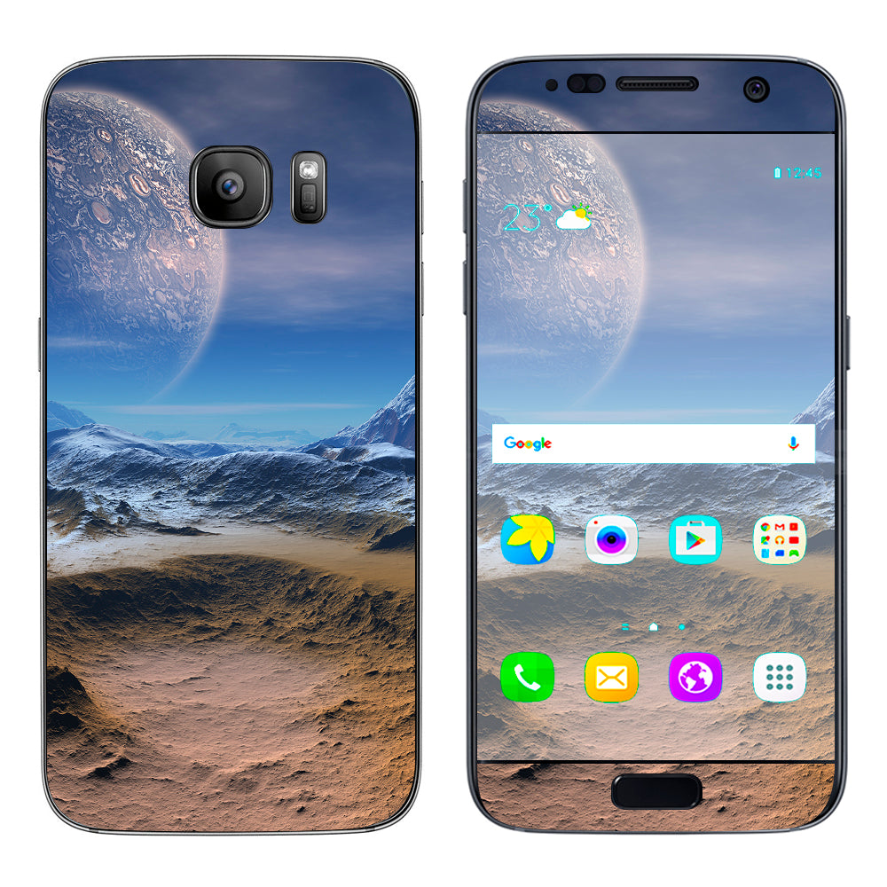  Space Planet Moon Surface Outerspace Samsung Galaxy S7 Skin