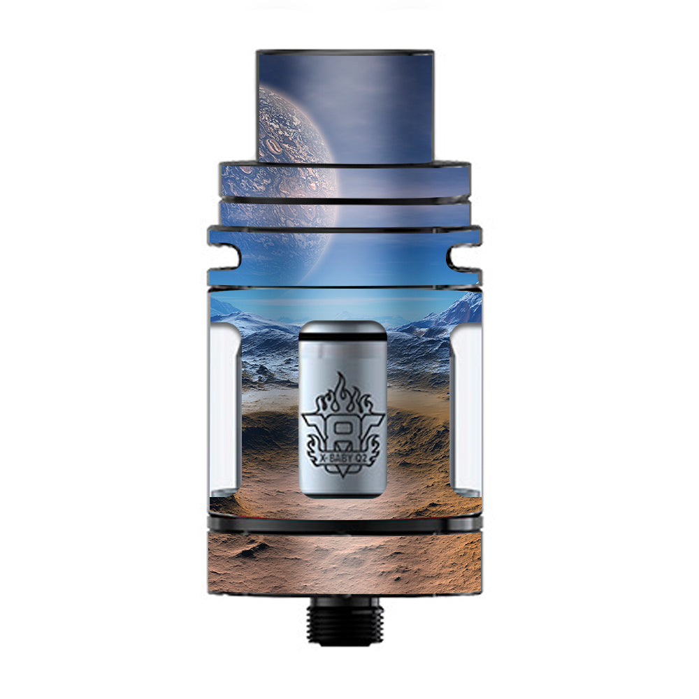  Space Planet Moon Surface Outerspace TFV8 X-baby Tank Smok Skin