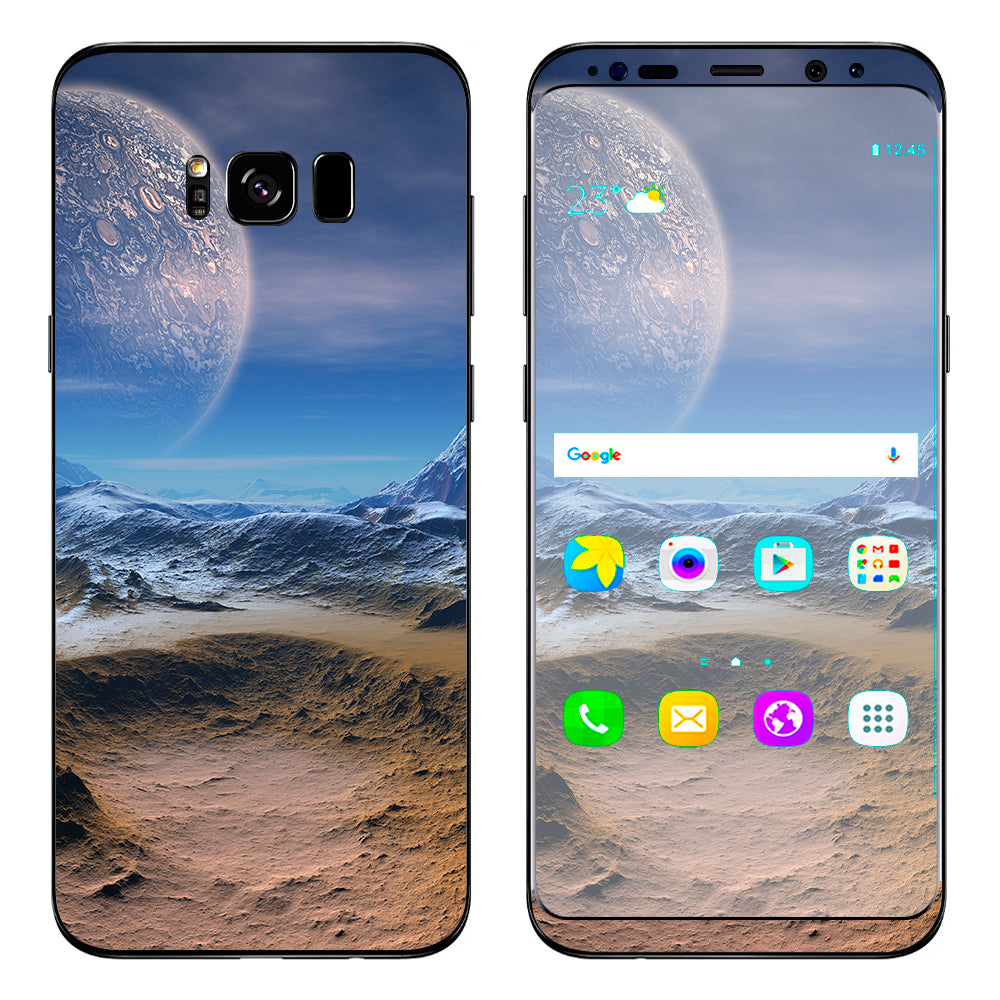  Space Planet Moon Surface Outerspace Samsung Galaxy S8 Plus Skin