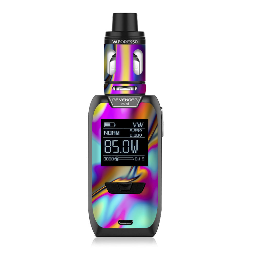 Skin Decal for Vaporesso Revenger MINI Vape / Oil Slick Resin Iridium Glass Colors itsaskin.com Skin Decal for Vaporesso Revenger MINI Vape / Oil Slick Resin Iridium Glass Colors itsaskin.com