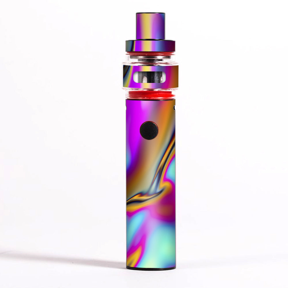 smok vape pen 22 glass Skin Decal for Starter Light Edition / Oil Slick Resin Iridium Colors – Color:Clear Vape Pen 22 Smok Vape Pen 22