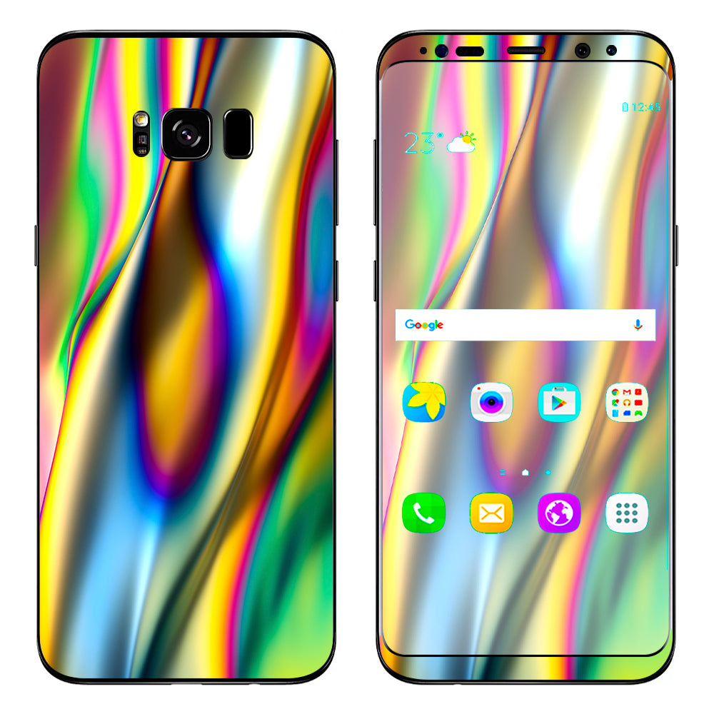  Oil Slick Rainbow Opalescent Design Awesome Samsung Galaxy S8 Plus Skin