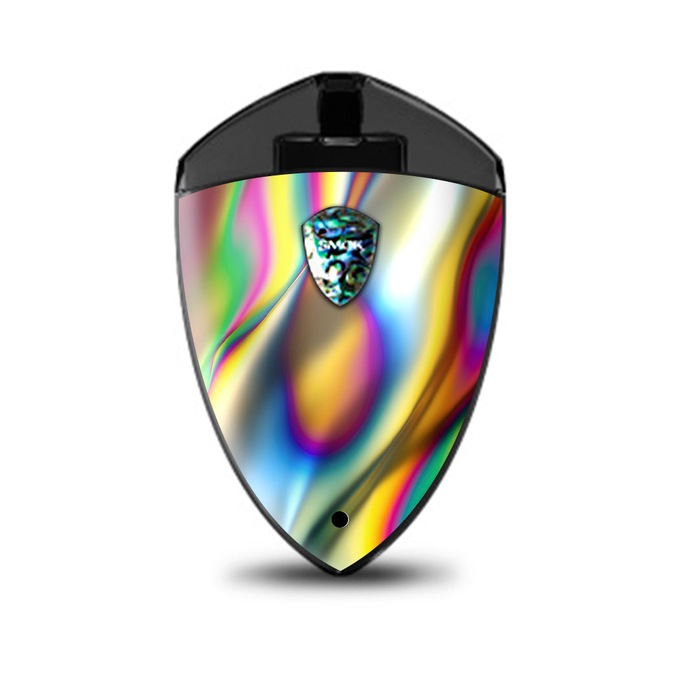  Oil Slick Rainbow Opalescent Design Awesome Smok Rolo Badge Skin