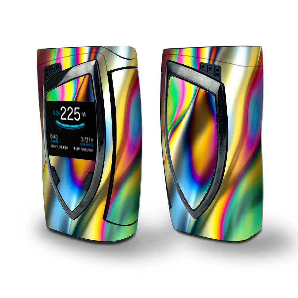 Skin Decal Vinyl Wrap for Smok Devilkin Kit 225w Vape (includes TFV12 Prince Tank Skins) skins cover / Oil Slick Rainbow Opalescent Design Awesome