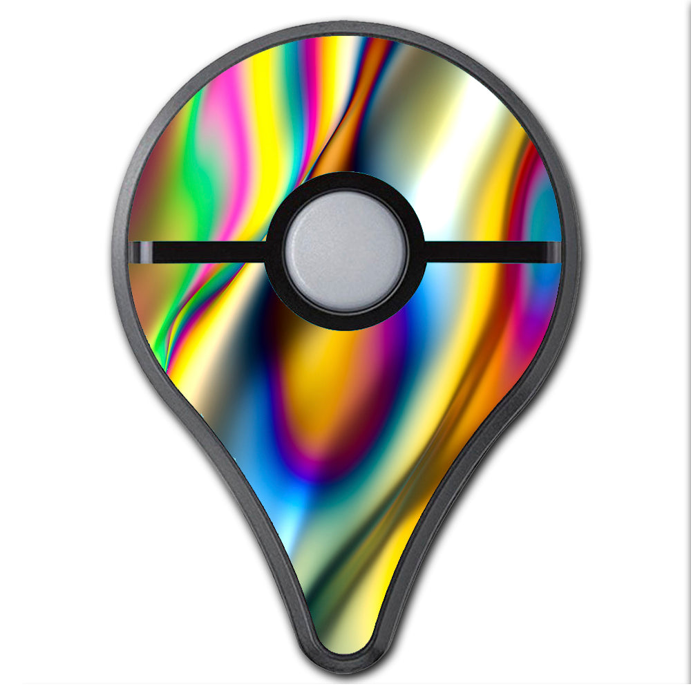  Oil Slick Rainbow Opalescent Design Awesome Pokemon Go Plus Skin
