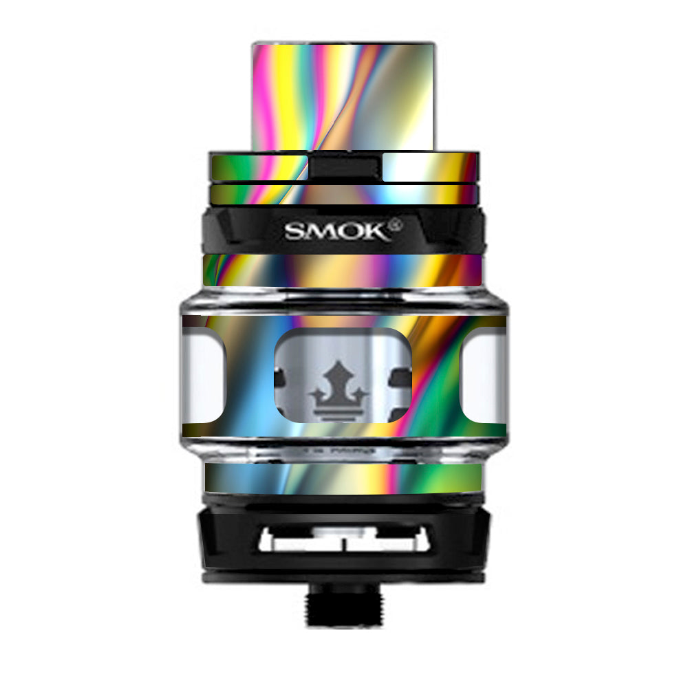  Oil Slick Rainbow Opalescent Design Awesome Prince TFV12 Tank Smok Skin