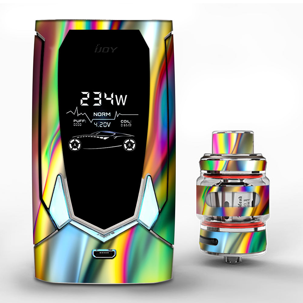  Oil Slick Rainbow Opalescent Design Awesome iJoy Avenger 270 Skin