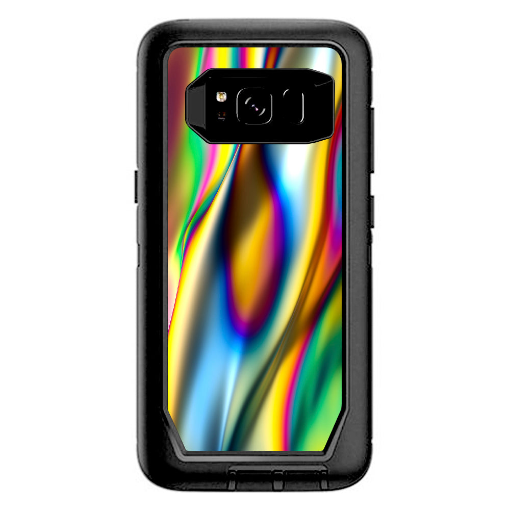  Oil Slick Rainbow Opalescent Design Awesome Otterbox Defender Samsung Galaxy S8 Skin