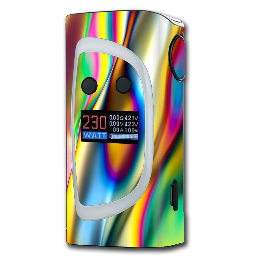  Oil Slick Rainbow Opalescent Design Awesome Sigelei Kaos Spectrum 230w Skin