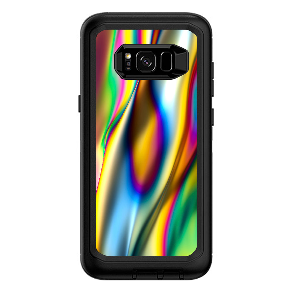  Oil Slick Rainbow Opalescent Design Awesome Otterbox Defender Samsung Galaxy S8 Plus Skin