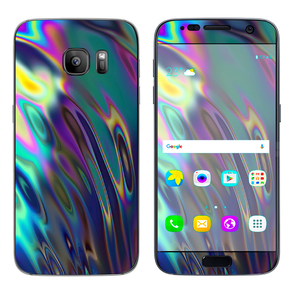  Oil Slick Opal Colorful Resin  Samsung Galaxy S7 Skin