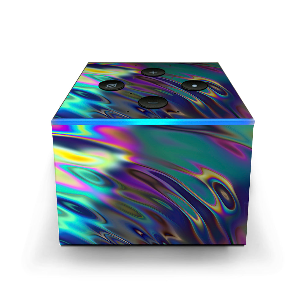  Oil Slick Opal Colorful Resin  Amazon Fire TV Cube Skin