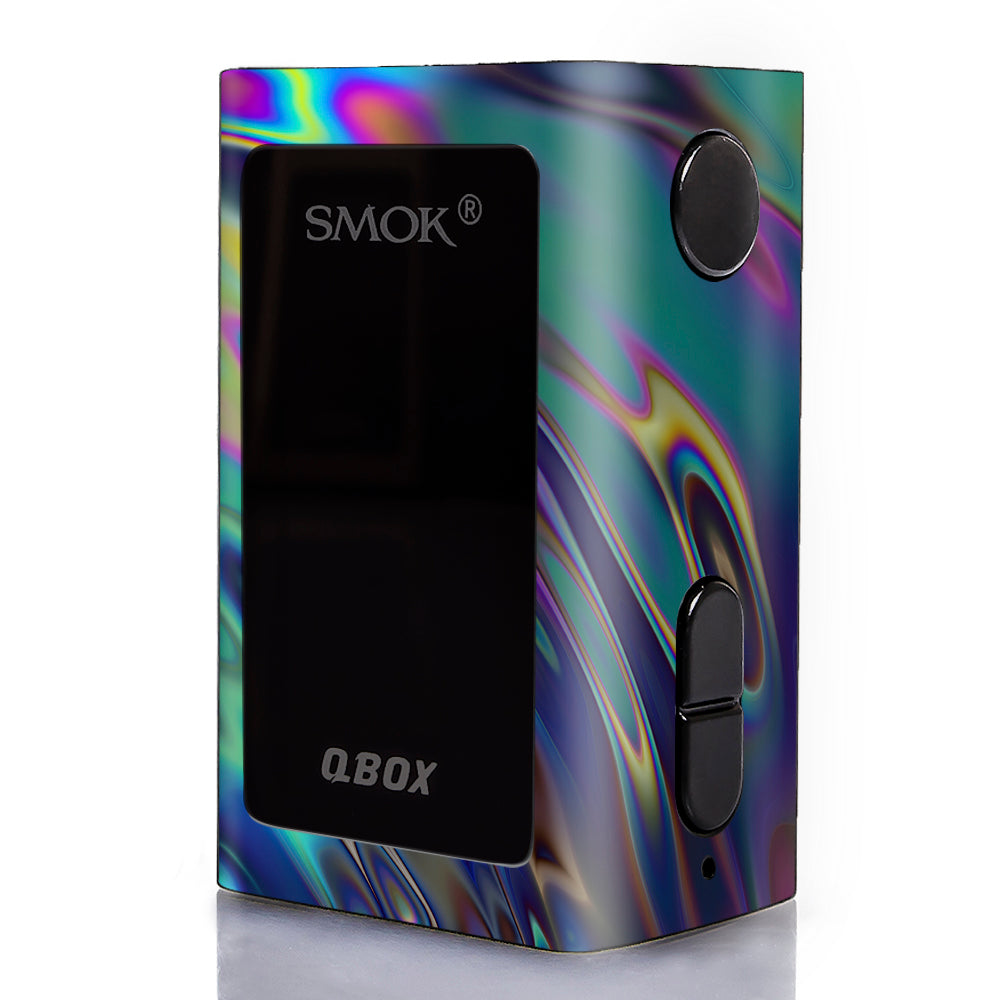  Oil Slick Opal Colorful Resin  Smok Qbox 50w tc Skin