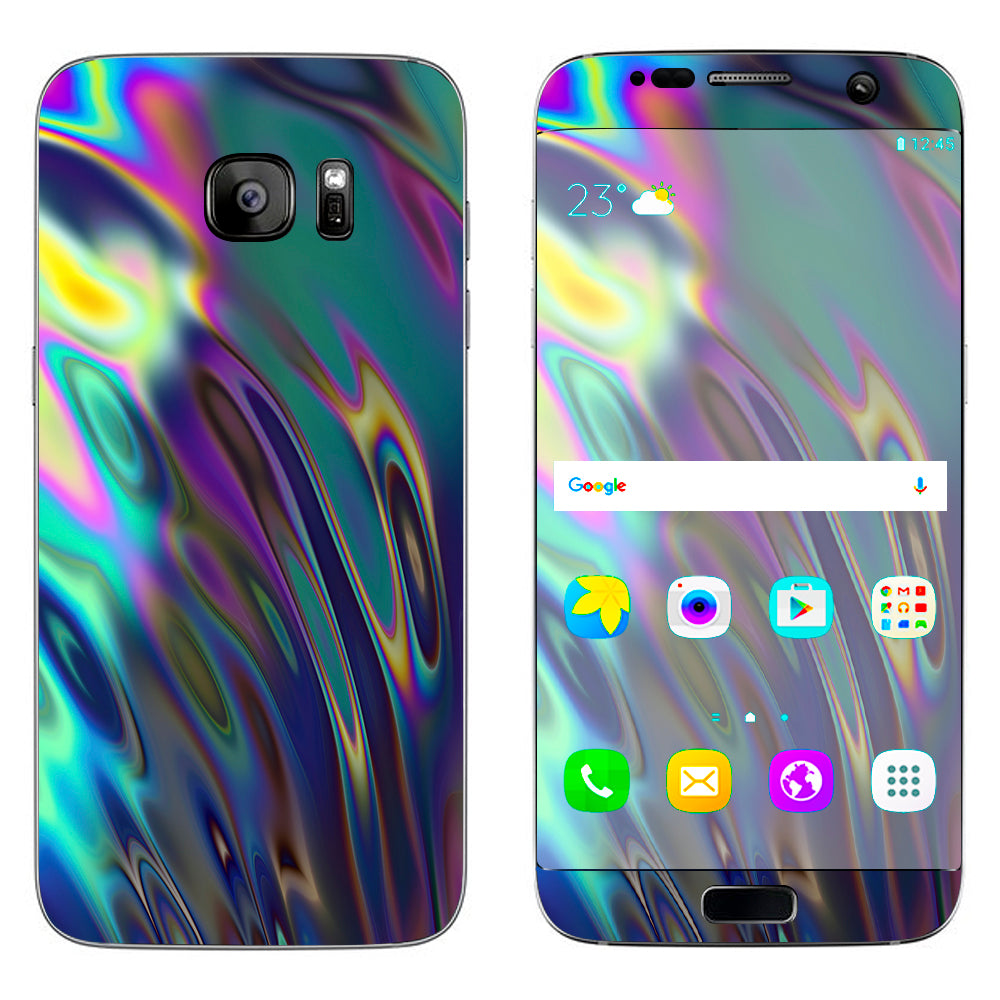  Oil Slick Opal Colorful Resin  Samsung Galaxy S7 Edge Skin