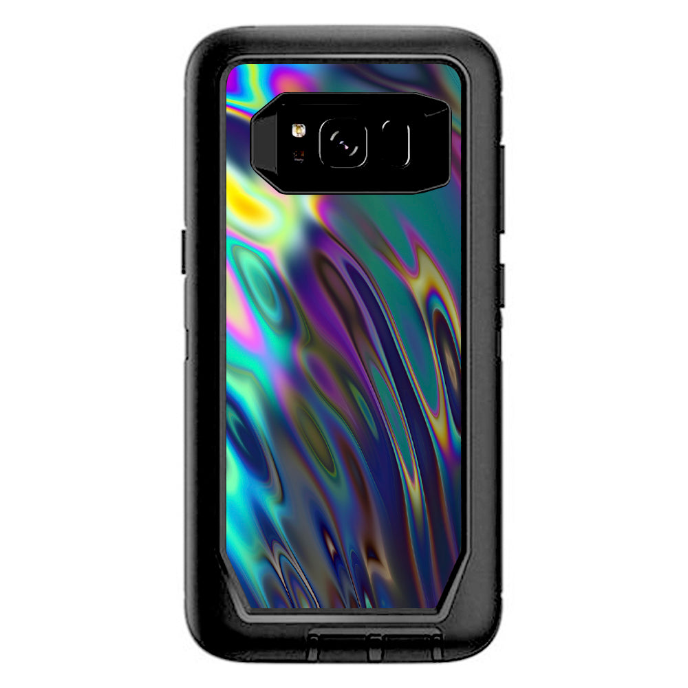  Oil Slick Opal Colorful Resin  Otterbox Defender Samsung Galaxy S8 Skin