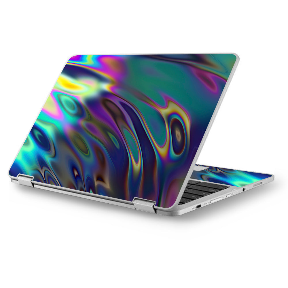  Oil Slick Opal Colorful Resin  Asus Chromebook Flip 12.5" Skin
