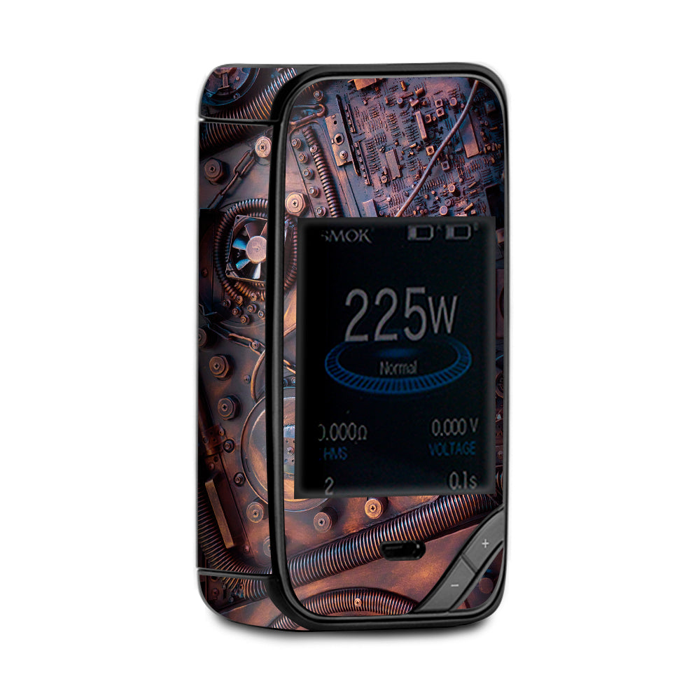  Steampunk Metal Panel Vault Fan Gear X-Priv Smok Skin