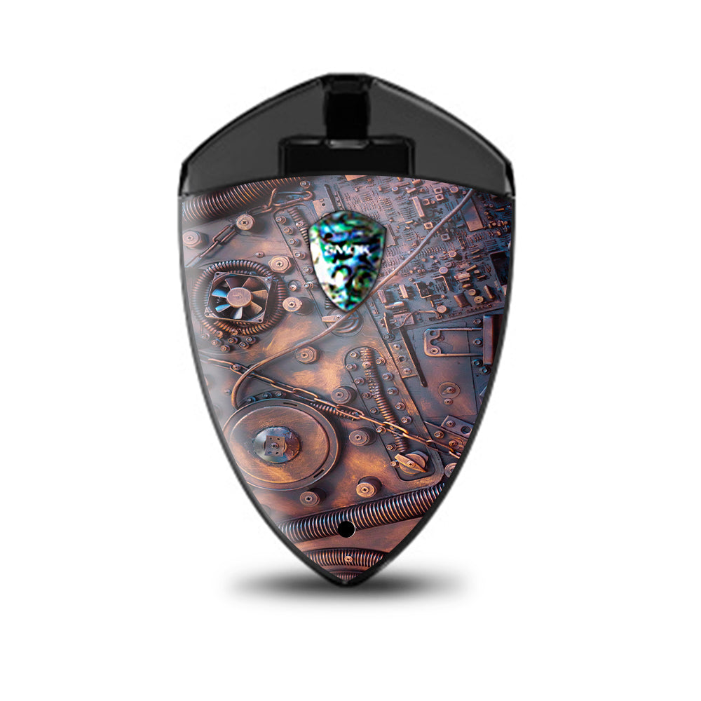  Steampunk Metal Panel Vault Fan Gear Smok Rolo Badge Skin