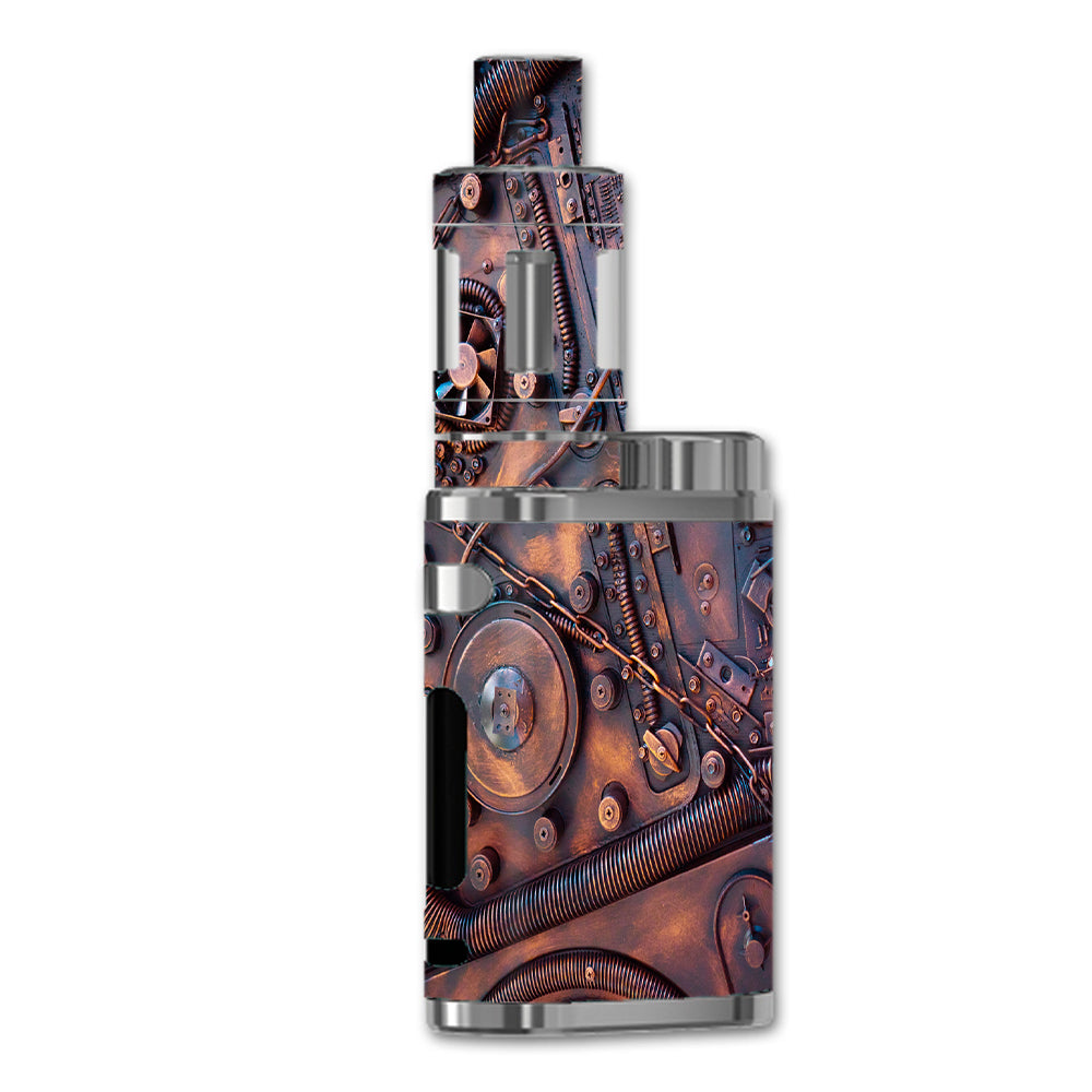  Steampunk Metal Panel Vault Fan Gear eLeaf iStick Pico 75w Skin