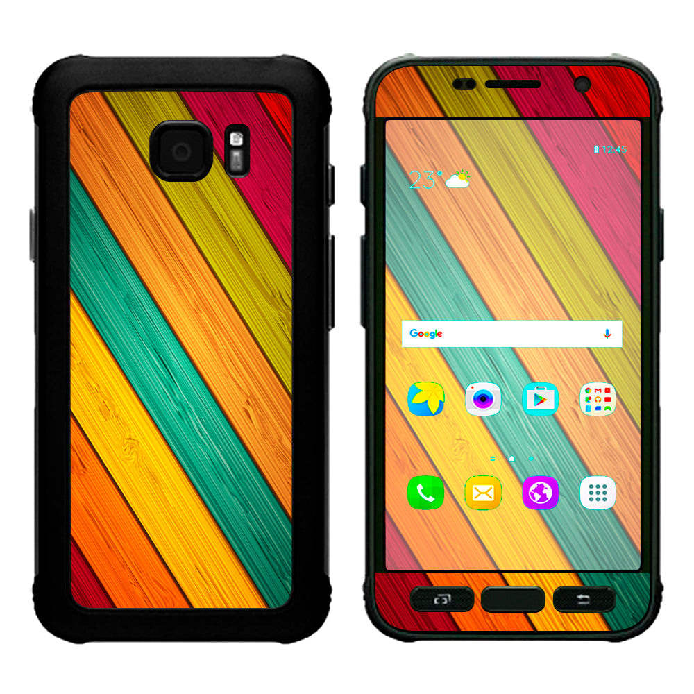  Color Wood Planks Samsung Galaxy S7 Active Skin