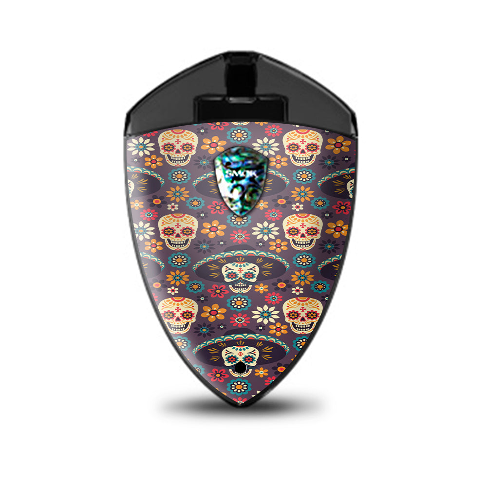  Sugar Skulls Sombrero Day Of The Dead Smok Rolo Badge Skin