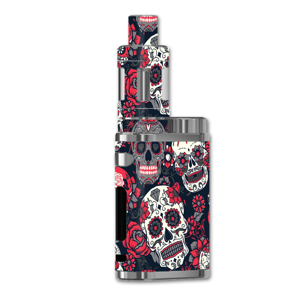  Sugar Skulls Red Black Dia De Los eLeaf iStick Pico 75w Skin
