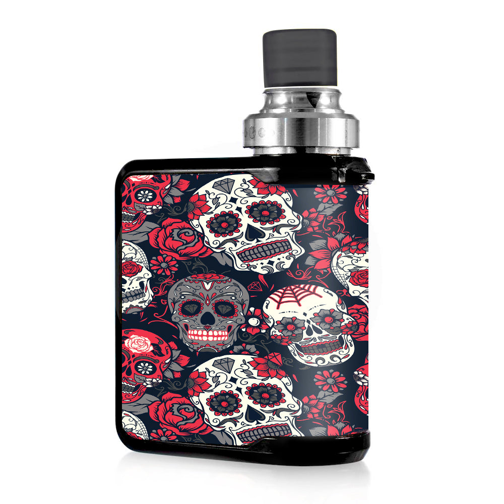 Skin Decal for MVape Mi-One Vape / Sugar Skulls Red Black Dia de los itsaskin.com Skin Decal for MVape Mi-One Vape / Sugar Skulls Red Black Dia de los itsaskin.com