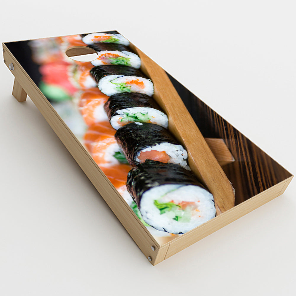  Sushi California Roll Japanese Food   Cornhole Game Board (2 pcs.) Skin
