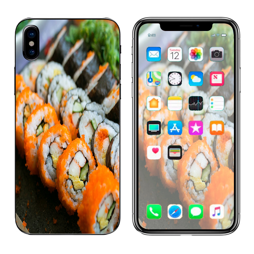  Sushi Rolls Eat Foodie Japanese Apple iPhone X Skin