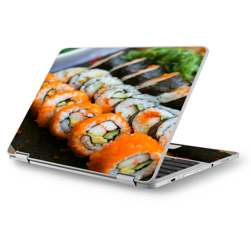  Sushi Rolls Eat Foodie Japanese Asus Chromebook Flip 12.5" Skin
