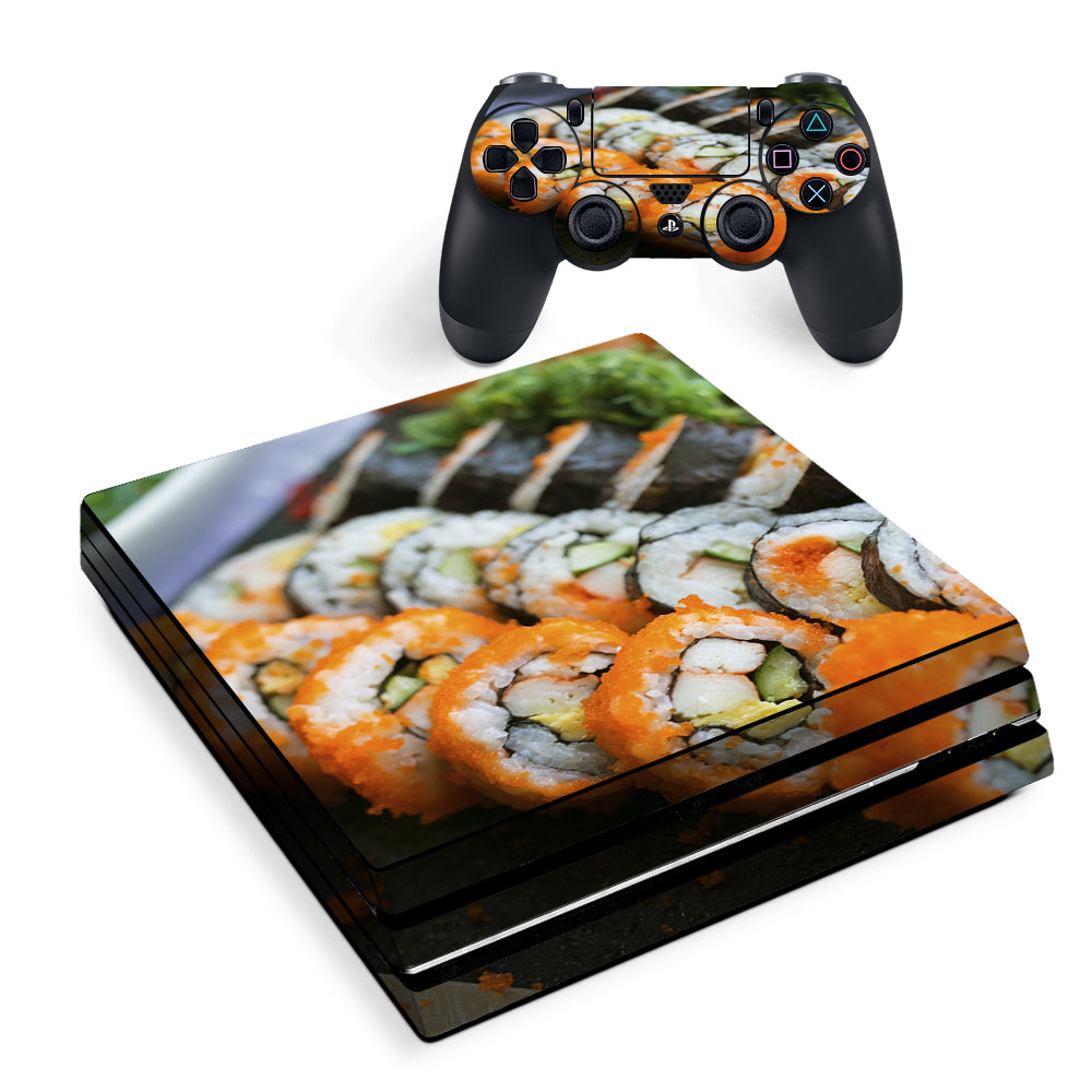 Sushi Rolls Eat Foodie Japanese Sony PS4 Pro Skin