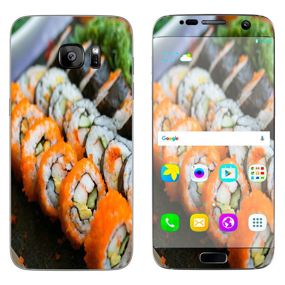  Sushi Rolls Eat Foodie Japanese Samsung Galaxy S7 Edge Skin