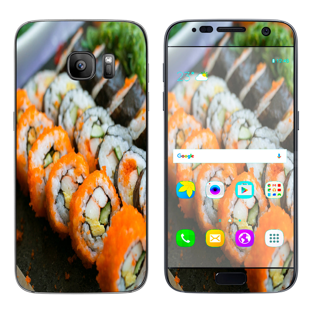  Sushi Rolls Eat Foodie Japanese Samsung Galaxy S7 Skin