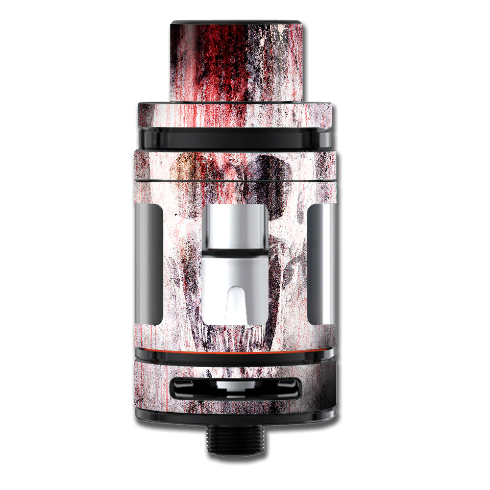 Skin Decal for Smok TFV8 Big Baby Beast Tank Vape / tattered skull blood skull dead itsaskin.com Skin Decal for Smok TFV8 Big Baby Beast Tank Vape / tattered skull blood skull dead itsaskin.com