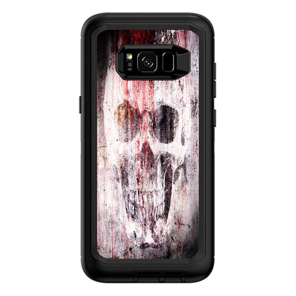  Tattered Skull Blood Skull Dead Otterbox Defender Samsung Galaxy S8 Plus Skin