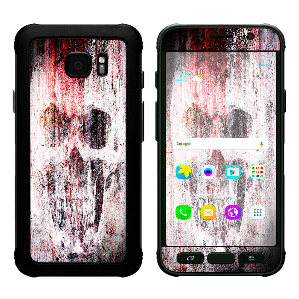  Tattered Skull Blood Skull Dead Samsung Galaxy S7 Active Skin