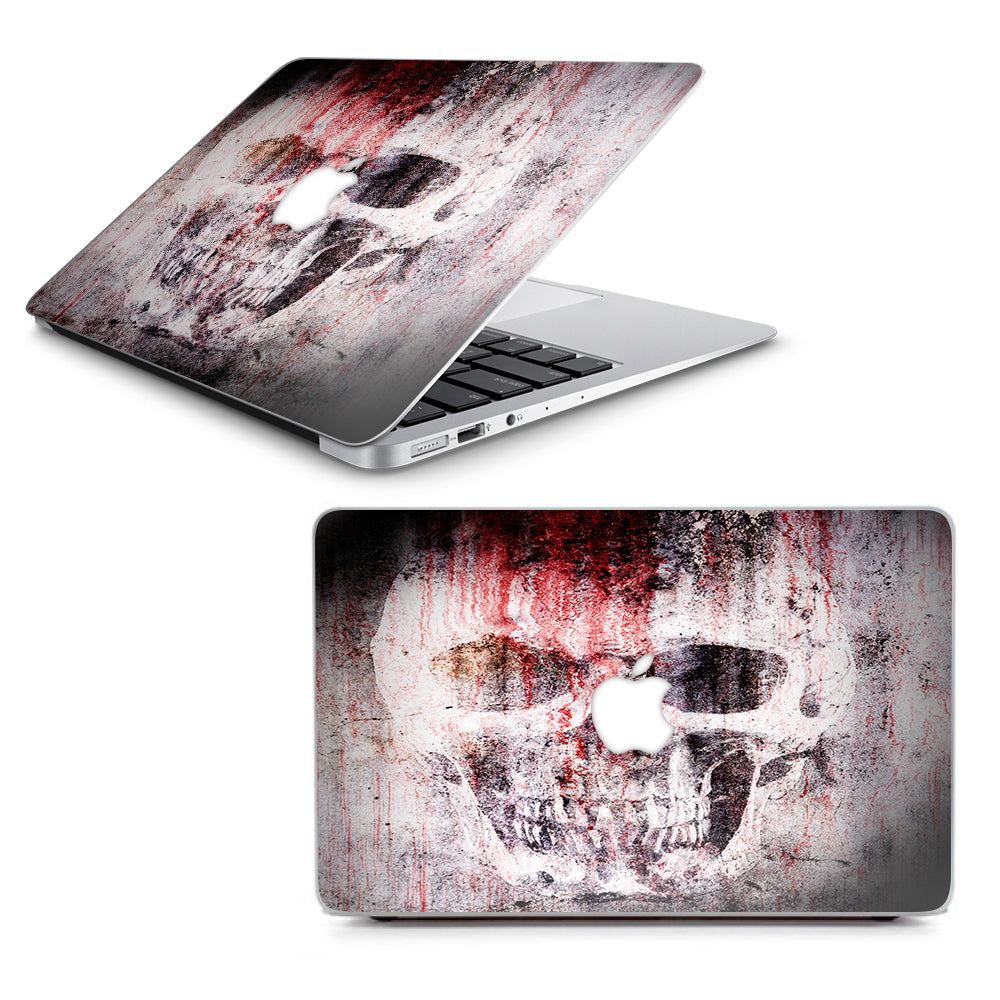  Tattered Skull Blood Skull Dead Macbook Air 13" A1369 A1466 Skin