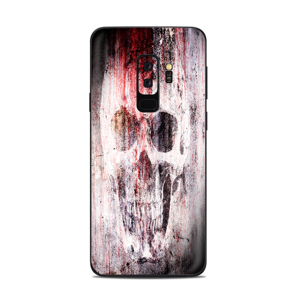  Tattered Skull Blood Skull Dead Samsung Galaxy S9 Plus Skin
