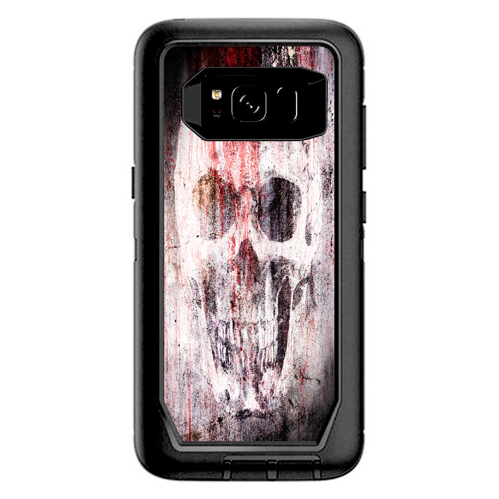  Tattered Skull Blood Skull Dead Otterbox Defender Samsung Galaxy S8 Skin
