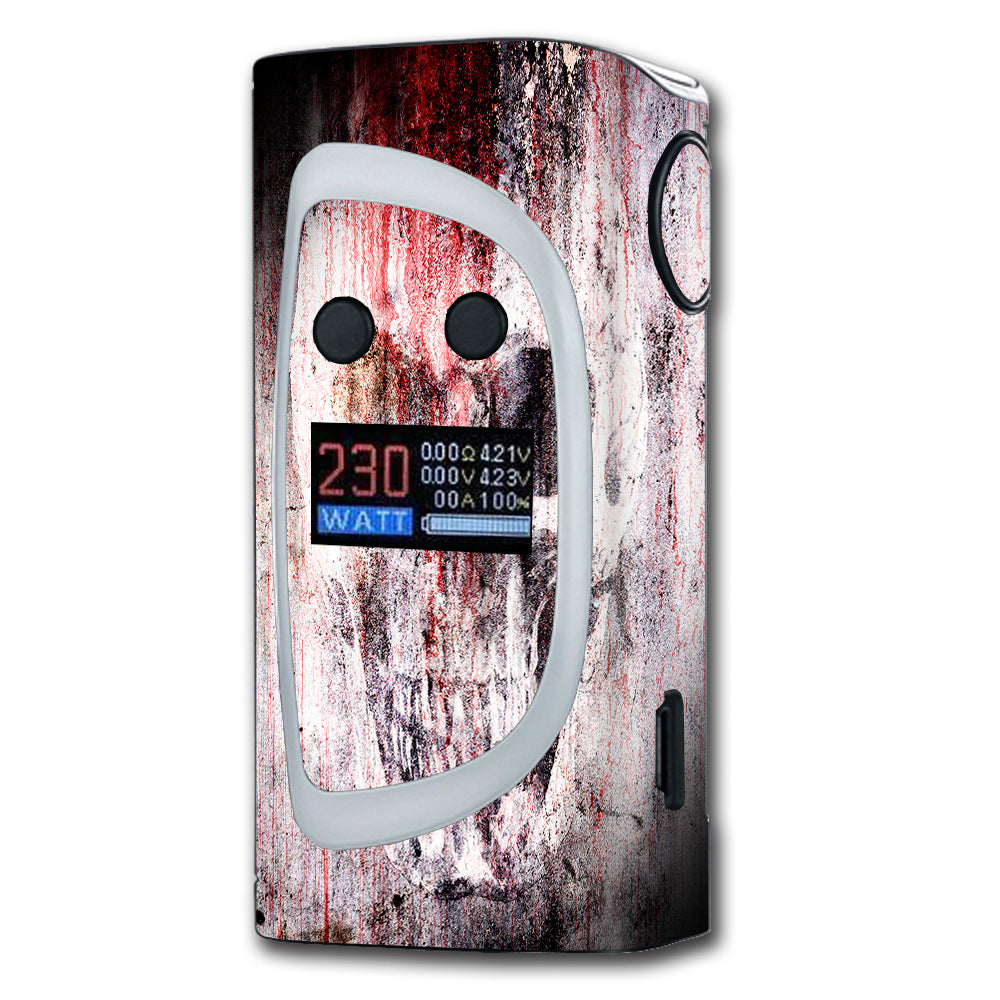 Skin Decal for Sigelei Kaos Spectrum 230W Vape / tattered skull blood skull dead itsaskin.com Skin Decal for Sigelei Kaos Spectrum 230W Vape / tattered skull blood skull dead itsaskin.com