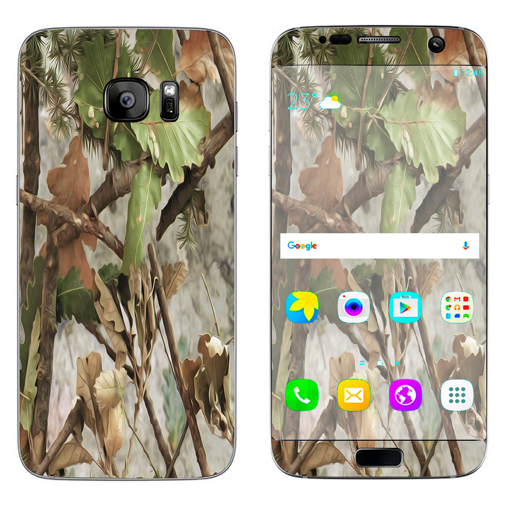  Tree Camo Real Oak Samsung Galaxy S7 Edge Skin