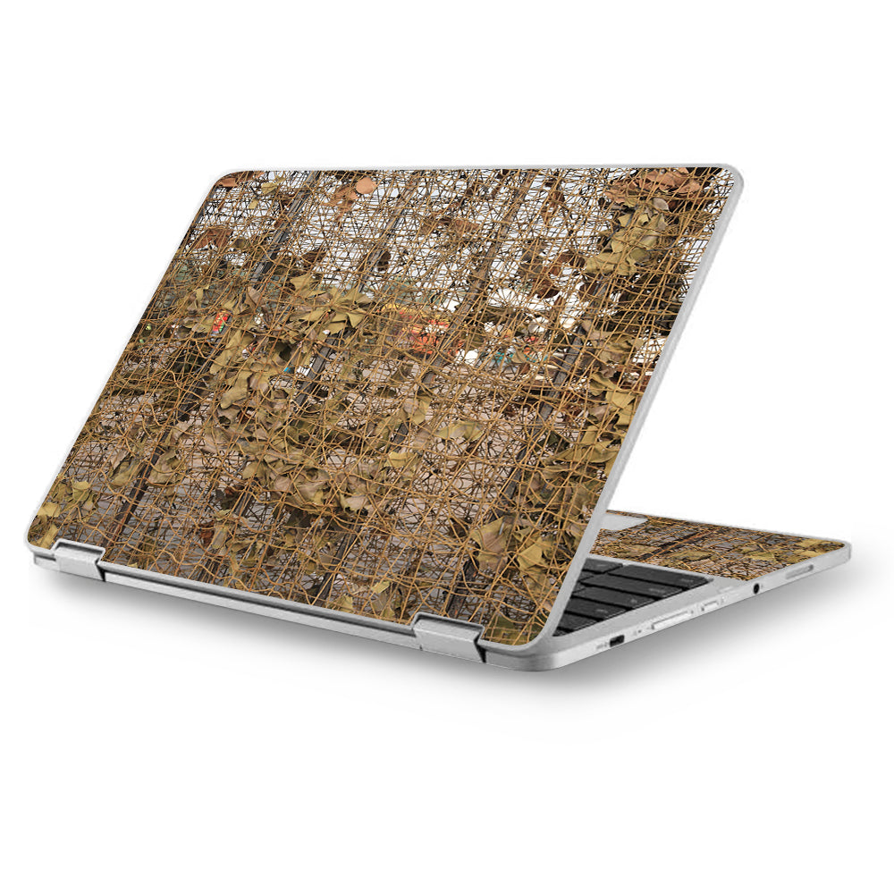  Tree Camo Net Camouflage Military Asus Chromebook Flip 12.5" Skin