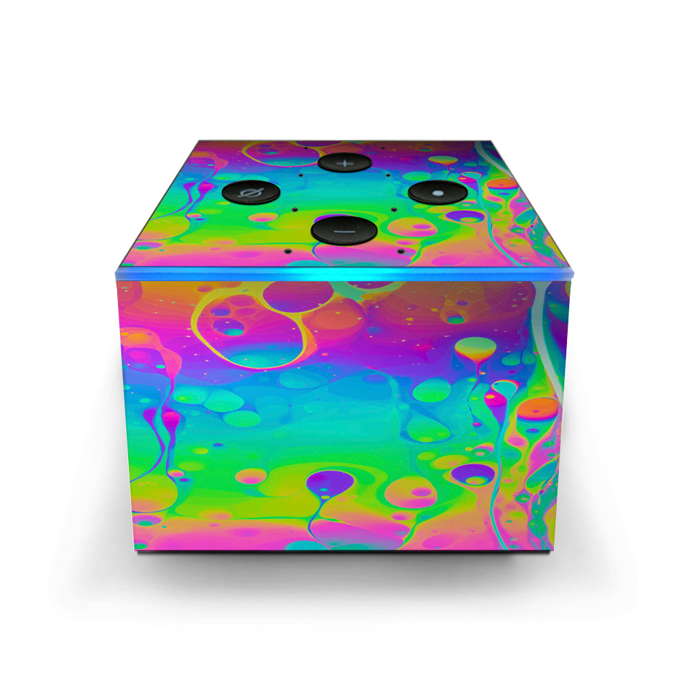  Trippy Tie Die Colors Dripping Lava Amazon Fire TV Cube Skin